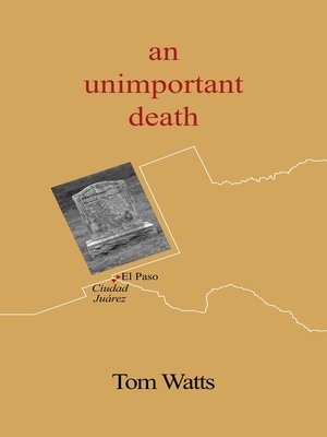 cover image of An Unimportant Death